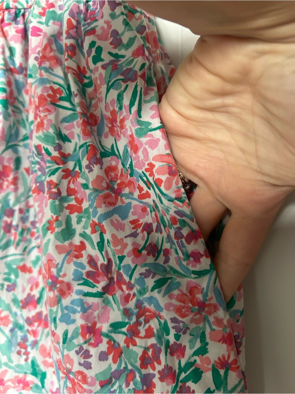 J.Crew midi floral dress with ruffle sleeves cottagecore - Picture 10 of 12